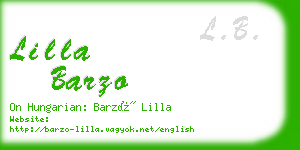 lilla barzo business card